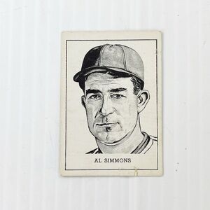 Vintage 1950 Callahan Hall of Fame Al Simmons Baseball Trading Card